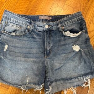 Just USA Distressed Blue Jean Shorts